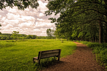 Park Bench, Effigy Mounds National Monumet, Iowa