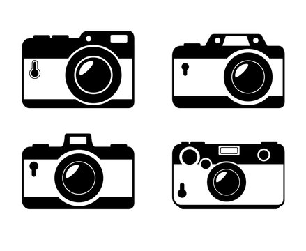 different style camera photographic monochrome design, vector illustration graphic