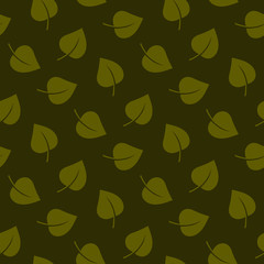 seamless leaf pattern and background vector illustration