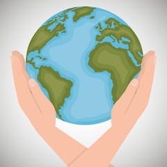 environmental icon save the world vector illustration eps 10
