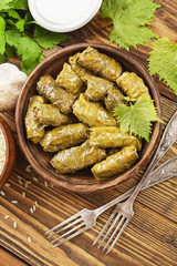 Dolma on the plate