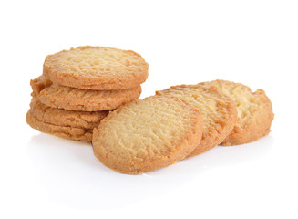 tasty cookies on a white background