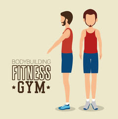 man pose different bodybuilding fitness gym icon design vector illustration eps 10