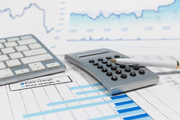 Financial accounting stock market graphs analysis