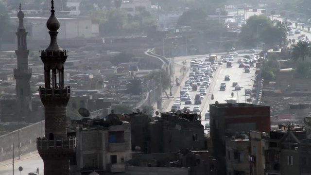 Traffic in Cario, Egypt.