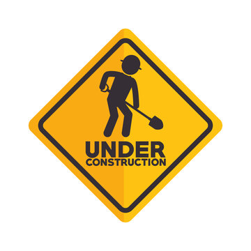 icon under construction worker vector illustration eps 10
