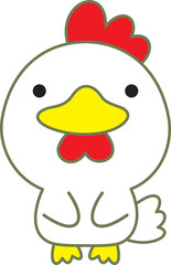 にわとり　シンプル
