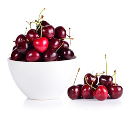  cherry berry isolated on white background
