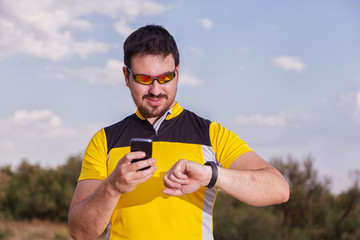 man with bracelet activity