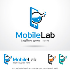Mobile Lab Logo Template Design Vector