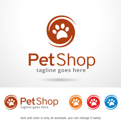 Pet Shop Logo Template Design Vector