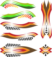 Obraz premium Vehicle Graphics, Stripe : Vinyl Ready