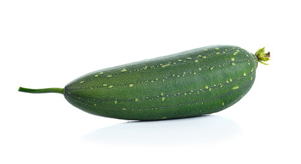 fresh loofah on the white background