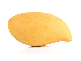 Yellow mango isolated on a white background