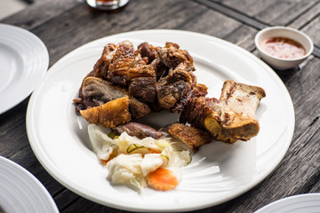 Thai style pork knuckle