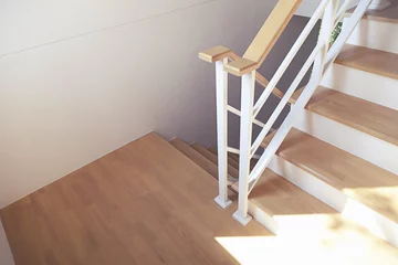 Cercles muraux Escaliers escalier dans une maison d& 39 architecte contemporaine