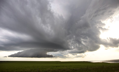 Naklejka na ściany i meble Storm Clouds Saskatchewan