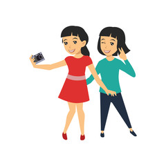 Selfie People Cartoon