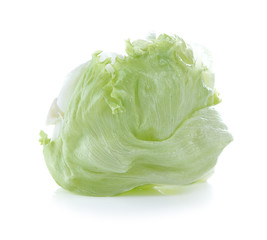 fresh  lettuce isolated on white
