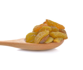  raisins isolated on white background