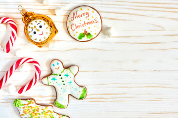 Christmas cookies and candycane