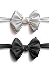 Realistic Ribbon bows. Vector illustration