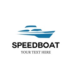 Speed Boat Vector Logo Design