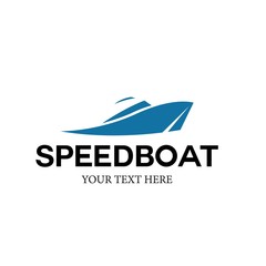 Speed Boat Vector Logo Design