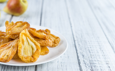 Some dried Pears (selective focus)