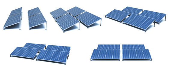 Power plant using renewable solar energy. 
Solar Panels.