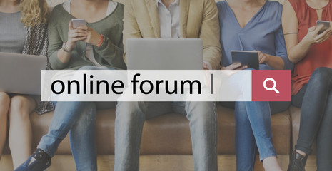 Online Forum Share Socialize Computer Concept