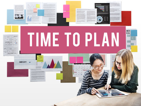 Time To Plan Organizer Date Management Concept