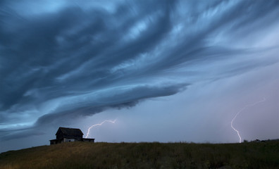 Storm Clouds Saskatchewan Lightning