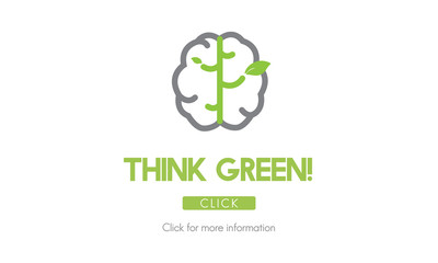 Go Green Refresh Think Green Concept