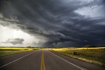Fototapeta premium Storm Clouds Saskatchewan