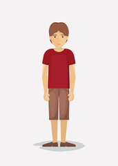 Man cartoon icon. Avatar people person and human theme. Colorful design. Vector illustration