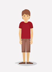 Man cartoon icon. Avatar people person and human theme. Colorful design. Vector illustration