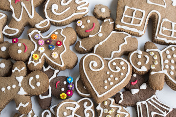 Gingerbread  Cookies, Man,  Women, Heart, House