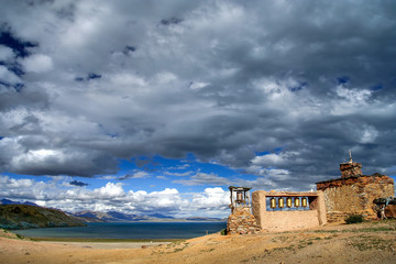 Old monastery at Lake Manansovar