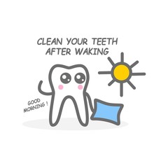 Simple Healthy Poster. Teeth Health