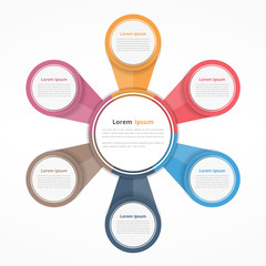 Circle Infographics Six Elements