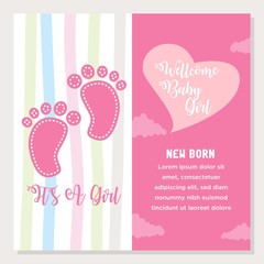 New Born Card for Baby and Beautiful Mom