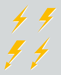 Set of four vector lightnings