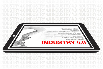 Industry 4.0 The future revolution cyber physical systems of productivity and competitiveness on ipad