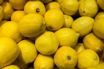 Fresh colorful lemons