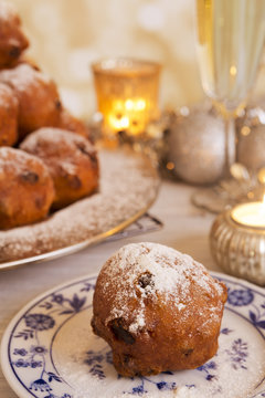 Dutch New Year's Eve with oliebollen, a traditional pastry