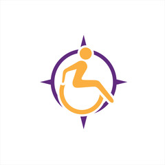Disabled wheelchair logo