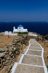 emerald beaches of Greece - Serifos island , Cyclades - obrazy, fototapety, plakaty