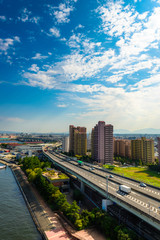都市風景 日本 高速道路