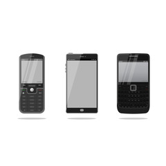 Cell Phone - Smart Phone - Qwerty Chat Phone : Flat Style